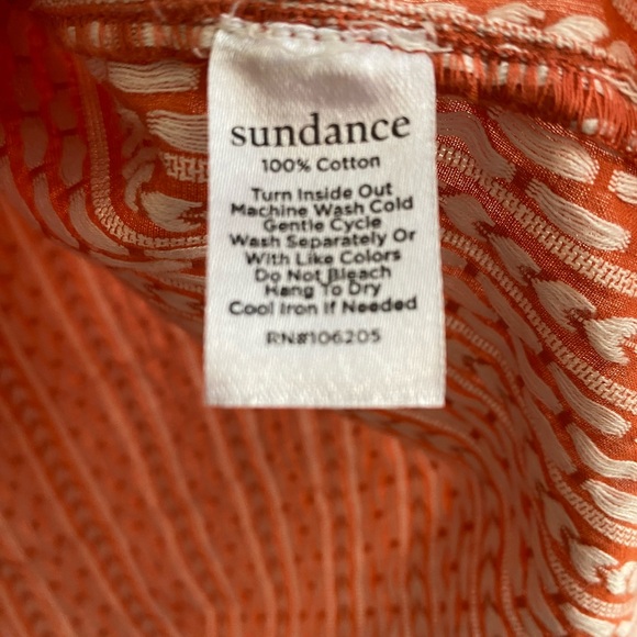 Sundance Delfina Large Chili Ruffle Sleeve and collar - Picture 5 of 6